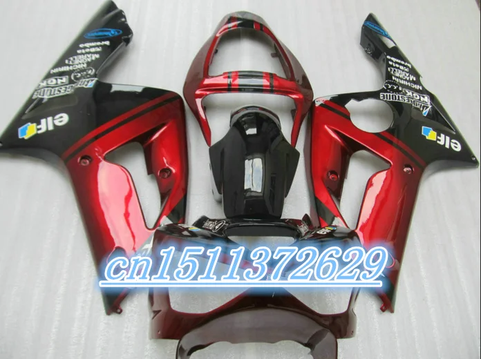 Кузов Dor-ABS для Kawasaki zx6r zx 6r Ninja 03 04 2003 2004 темно-красный обтекатель D | Автомобили и