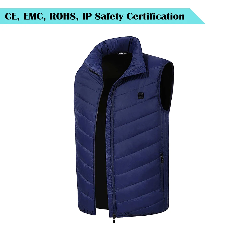 

Electric Heated Vest Jackets Men Women Heating Waistcoat USB Thermal Warm Clothing Feather Hot Sale Winter Heated new technology