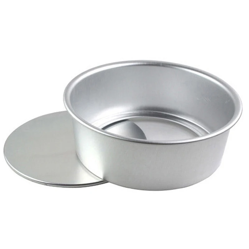 6 Inches Baking Mould Aluminum Round Removable Bottom Half Round Cake