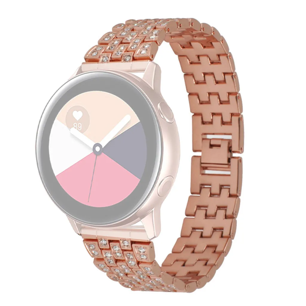 Ouhaobin для samsung Galaxy Watch активный полый горный хрусталь металлический ремешок совместимый браслетный ремешок для часов для samsung watch 712#2
