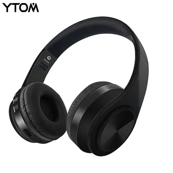 

YTOM Foldable Bluetooth Headphones Wireless Headset Stereo Earphone with Microphone support TF Card for iphone xiaomi