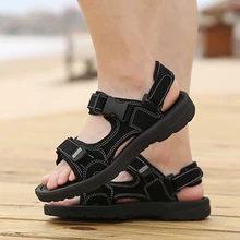 Новые Классические мужские сандалии сетчатая переноска для небольших животных Пешие прогулки Нескользящая Мужская Удобная обувь для пляжа мягкая