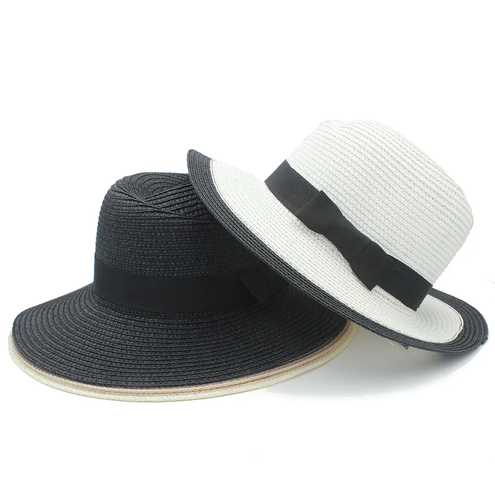 Шляпа женская Соломенная с бантом широкими полями и бантом|hat panama|straw hatpanama hat |