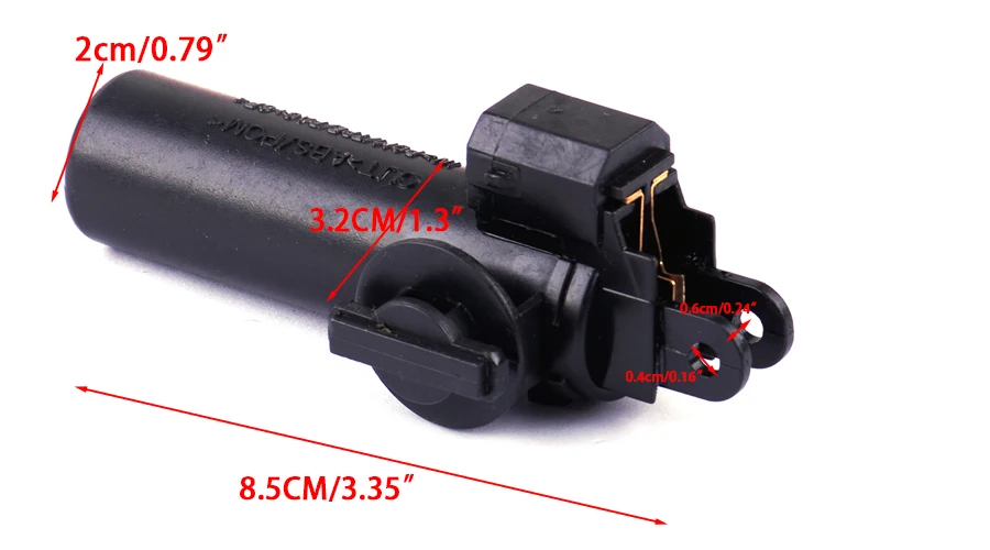 DWCX Черный 2 Pin бардачок пробка демпфера тормоза элемент переключателя Подходит для Audi A4 A3 A5 Q5 S3 S4 RS5 8K1880324