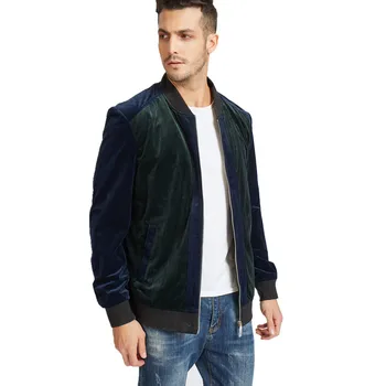 

Men Jacket Men Baseball Collar Quilted Zip Closure Jacket Men Pockets Keep Warm In Spring Manteau Homme 2019