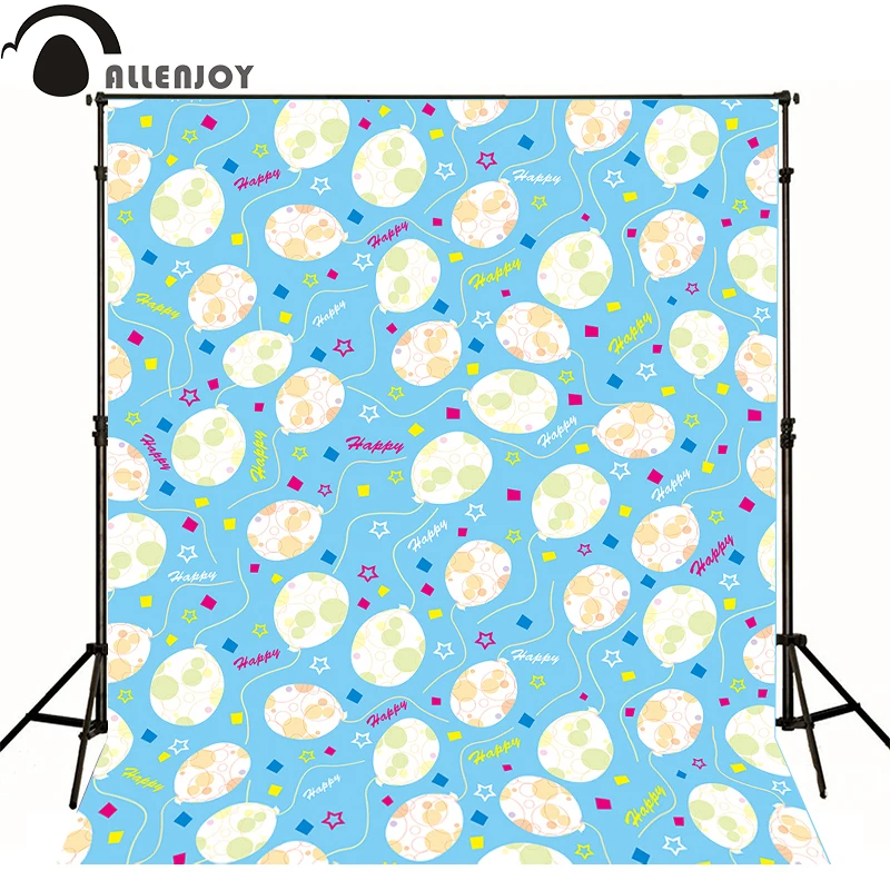 

AllEnjoy photography background Balloon birthday blue stars newborn vinyl flags Professional photographic backdrop studio