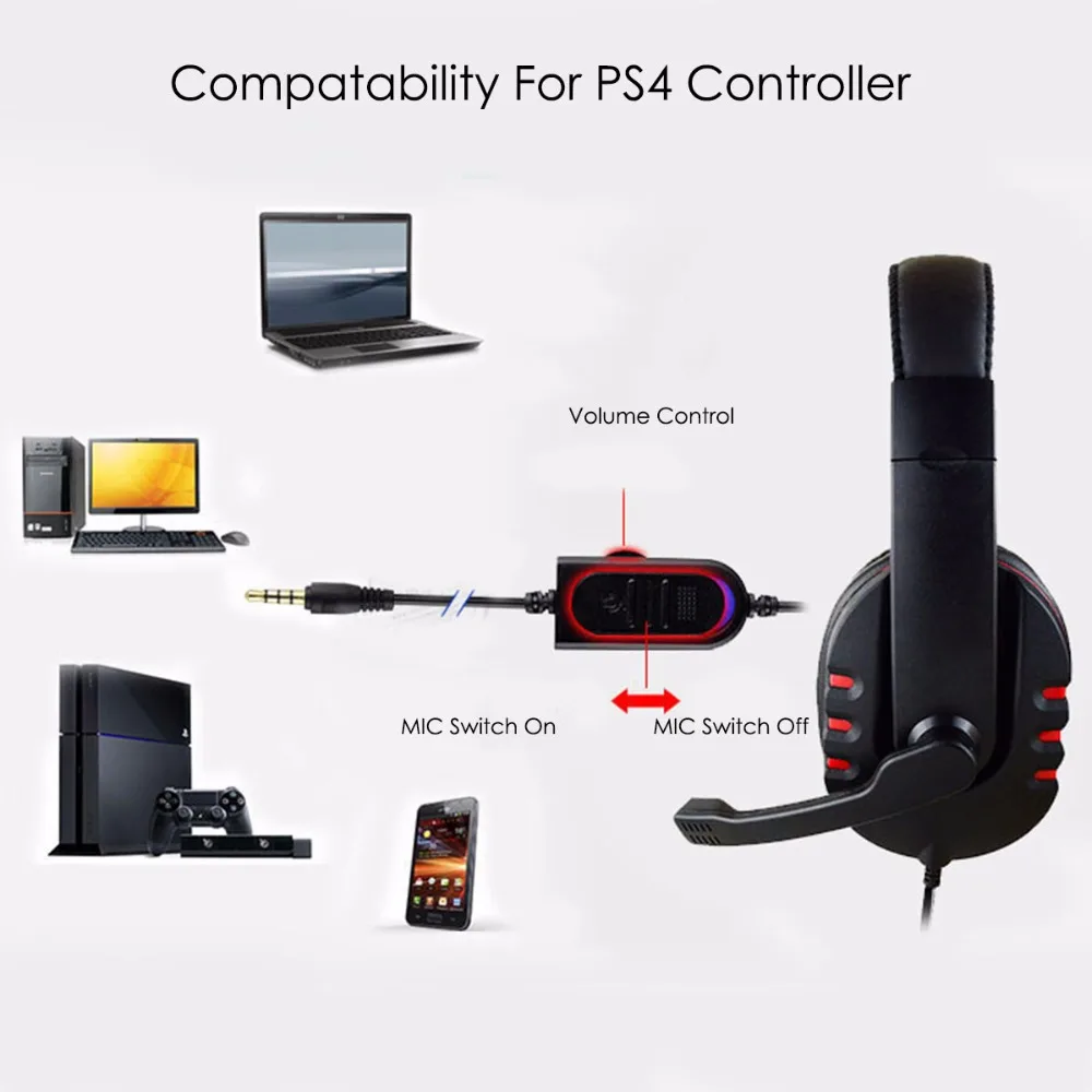 3 5mm Wired Gaming Headset Subwoofer Gaming Headset Professional Computer Gaming Headset HD Microphone Computer