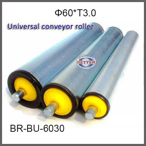 Diameter 60 * Thickness3.0mm, light and medium loading conveyor roller conveyor idler