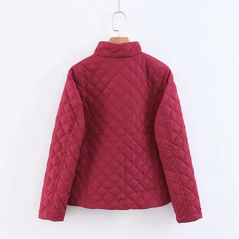Spring 2019 New Parkas Basic Jackets Female Women Winter Plus Velvet Coats Cotton Winter Jacket Womens Outwear Coat Solid Color