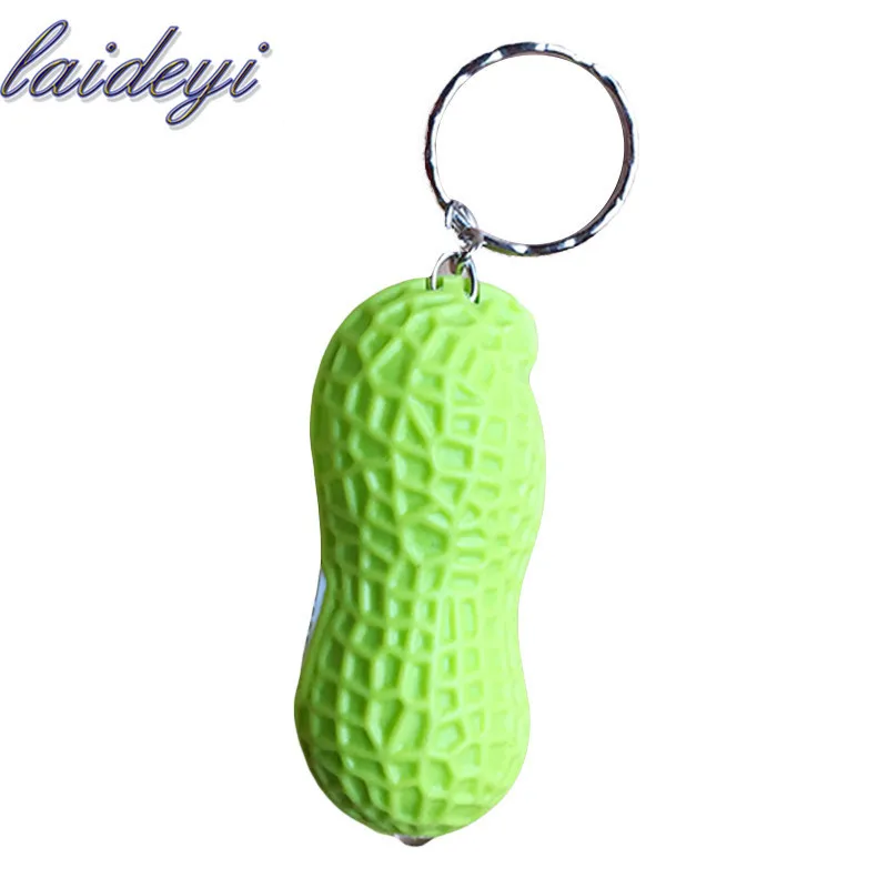 

LAIDEYI Random Delivery Battery Peanut LED Night Light Key Ring Peanut Led Toilet Light Luminaria Lamp Drop Shipping