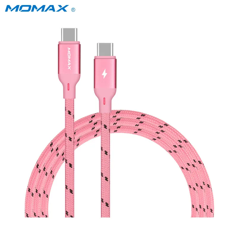 Momax Orijinal Yüksek Hızlı Örgülü Kordon Şarj Tipi C Kablo için Xiaomi 4C P9 Samsung S8 USB 3.0 Tip C USB C Hızlı şarj