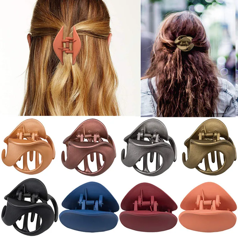 

Hair Claw Clips 6 Colors Stylish Jaw Clips Non Slip Hair Clip Clamps Styling Accessories for Women Girls Drop Shipping