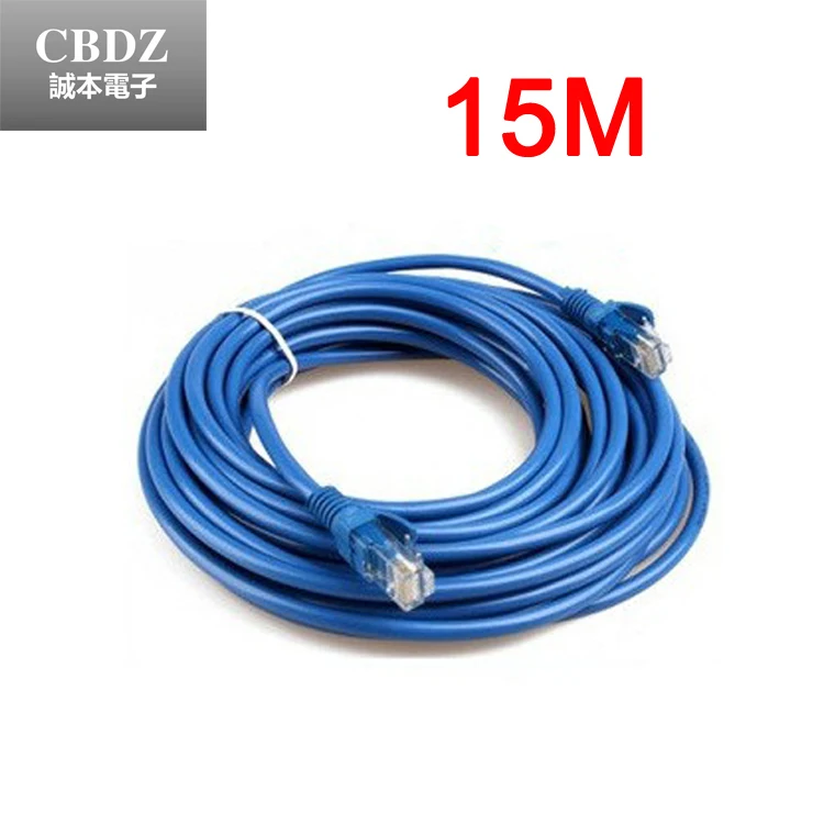 

15M RJ45 CAT5 CAT5E Ethernet LAN Network Net Working Cable M to M Patch LAN Cord Free Shipping CBDZ
