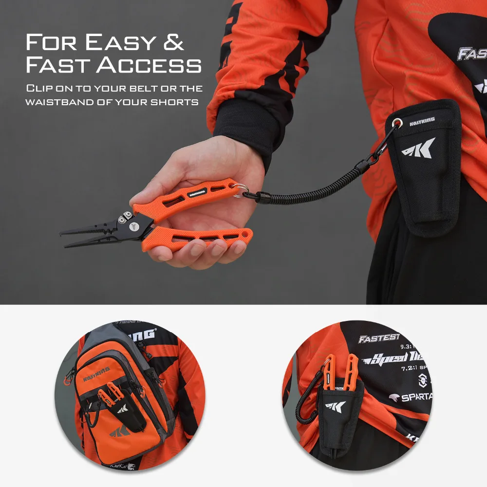 KastKing Intimidator Fishing Pliers Saltwater Resistant Fishing Gear. Tungsten Carbide Cutters Corrosion Resistant Teflon Coated Fishing Tools KastKing Intimidator Fishing Pliers Saltwater Resistant Fishing Gear. Tungsten Carbide Cutters Corrosion Resistant Teflon Coated Fishing Tools