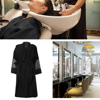 

Fashion Waterproof Anti-static Barber Kimono Gown Robe Haircutting Salon Apron