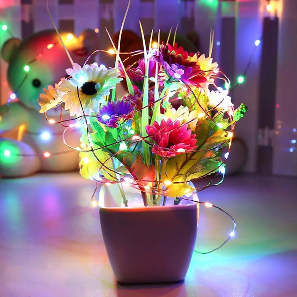 1m 10 LED Submersible Waterproof Fairy Light Copper Wire String Lights