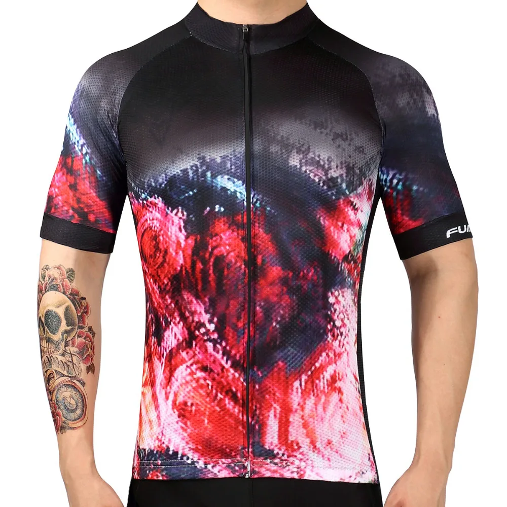 FUALRNY Men Pro Cycling Jersey 2019 Pro Team MTB Downhill Jersey