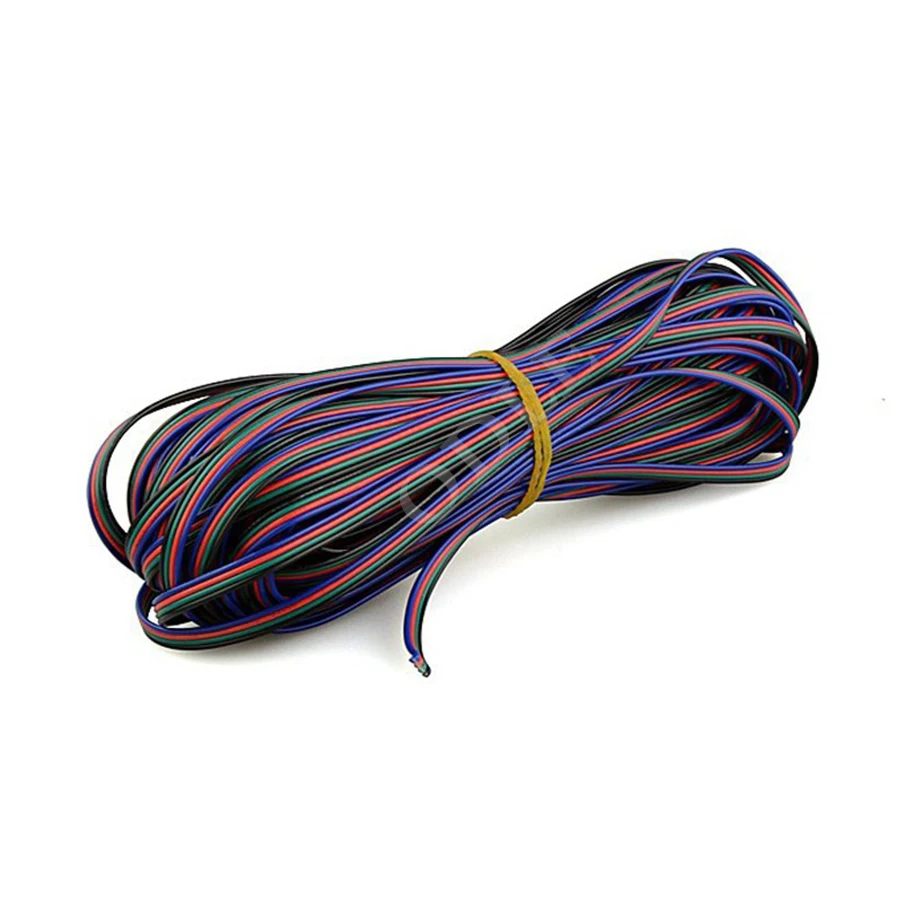 Купить 1 м 2 м 5 м 20 м rgb 4pin провода для фуршета из светодиодов rgb ...