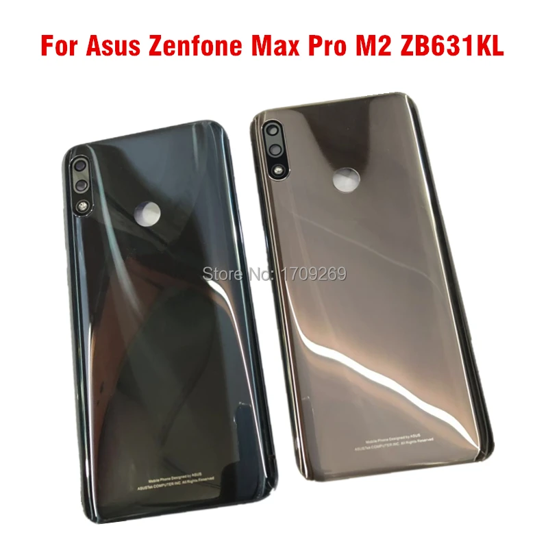 Чехол для Asus Zenfone Max Pro M2 для Asus ZB631kL, задняя крышка с объективом для камеры, корпус для мобильного телефона