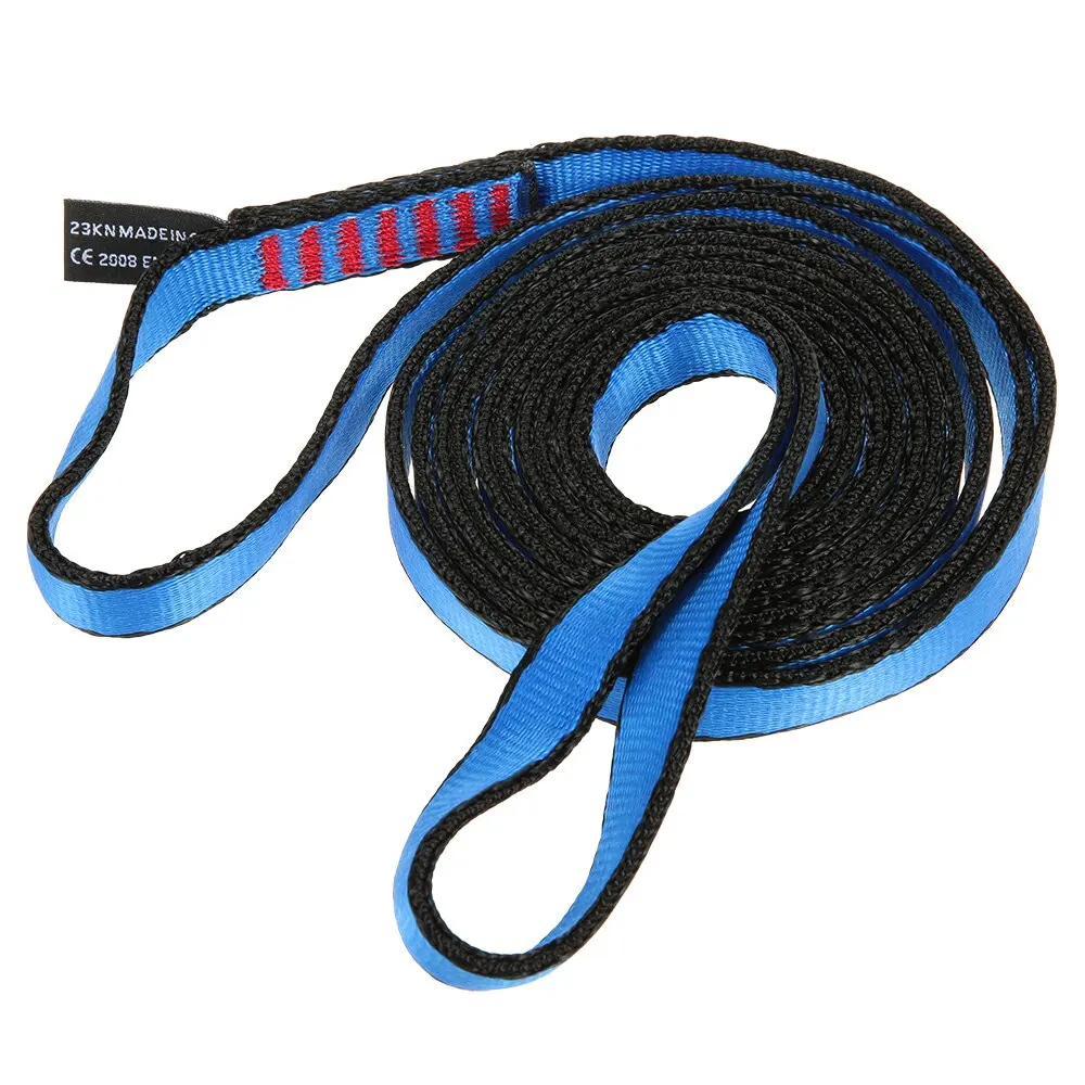 23KN ремешок 16 мм 60 см/120 см/150 см Rope Runner ременный строп для приготовления пищи на воздухе для альпинистов и скалолазов спуска спасательный пояс