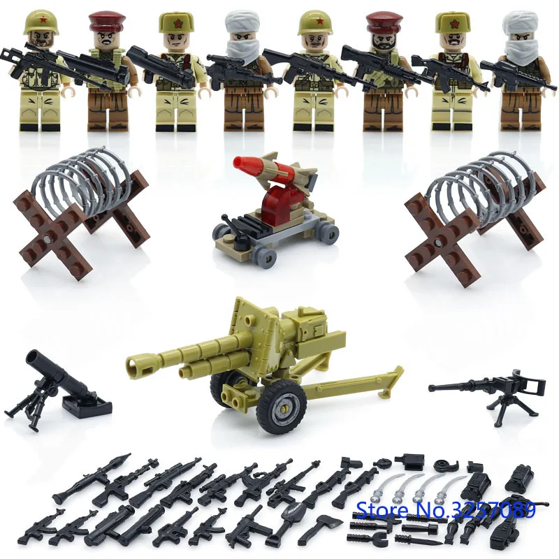 

2017 HOT Weltkrieg 2 campaign Soviet vs Afghanistan Military Army Soldiers weapons building blocks toys Compatible LegoINGlys