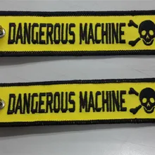 Опасно машины вышивка на заказ брелки для ключей