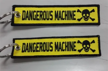 

Dangerous Machine Custom Embroidery Keychains for Keys