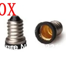 10 шт. E14-E12 LED гнездо адаптера цоколь держатель лампы гнездо конвертер держатель лампы адаптер с отслеживать нет