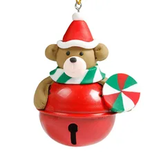 Автомобильный орнамент «Новогодняя елка» украшение колокольчики орнамент домашний декор праздничный подарок старый человек Снеговик Прямая May18