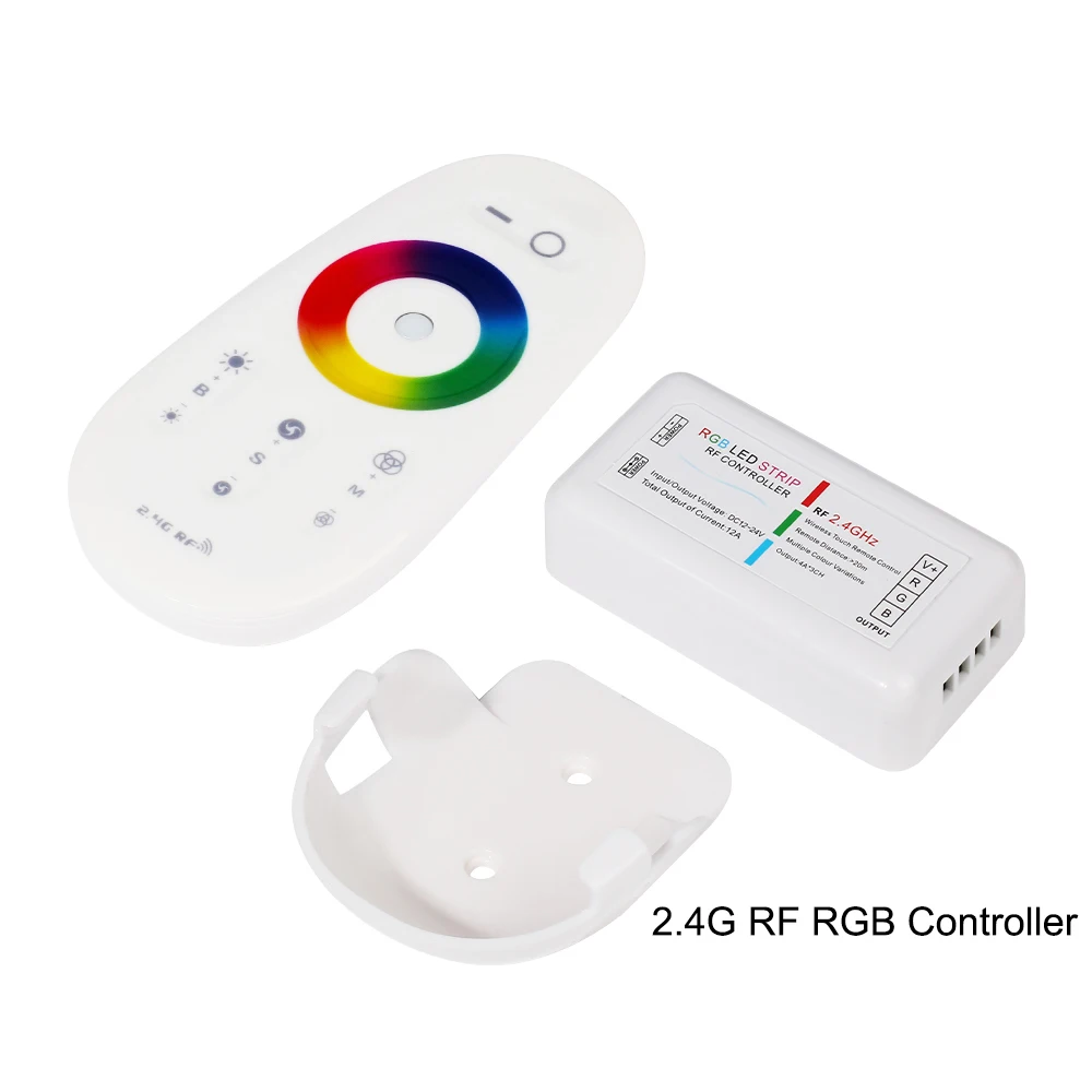 

DC12V-24V 12A Mi light 2.4G RF Touch Screen RGB Controller Remote Control for LED Strip RGB 5050