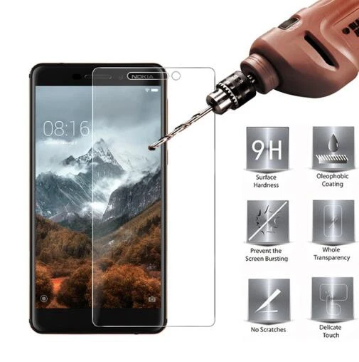 2 упак./лот 2.5D Премиум Закаленное стекло для Nokia 6 2018 защита экрана закаленное