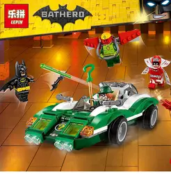 Игрушки 07059 натуральная Batman Movie серии riddler загадка Racer лучший подарок Обучающие строительные блоки кирпичи игрушки