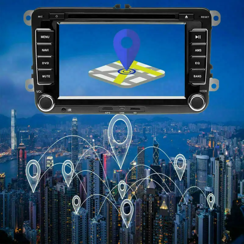 Excellent 7 "Car Radio 2 Din Bt Gps Navigation Radio Player For Volkswagen Vw Passat Golfpolo + Rear View Camera Satellite Navi Dvd Usb 2
