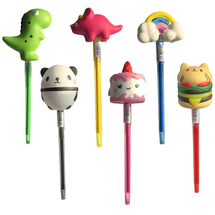 New arrival Squeeze Slow Rising Cream Scented cute Elastic Decompression Toys Roller Ball Pen kids gifts #30 | Дом и сад
