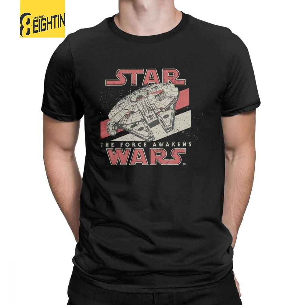 

Man T Shirts Star Wars Millennium Falcon Returns Vintage Short Sleeves Tee Shirt O Neck Clothes Cotton New Arrival T-Shirt