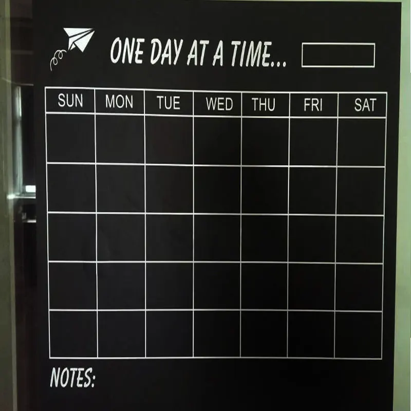 Chalkboard Calendar Wall Decal : Vinyl diy weekly chalkboard calendar blackboard sticker Chalkboard Calendar Wall Decal : Vinyl diy weekly chalkboard calendar blackboard sticker
