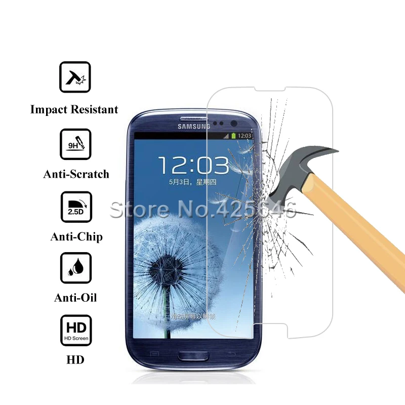 2 шт Для samsung Galaxy S3 Стекло 2.5D защитное закаленное стекло для samsung Galaxy S3 i9300 i9305 S3 Защитная пленка для экрана