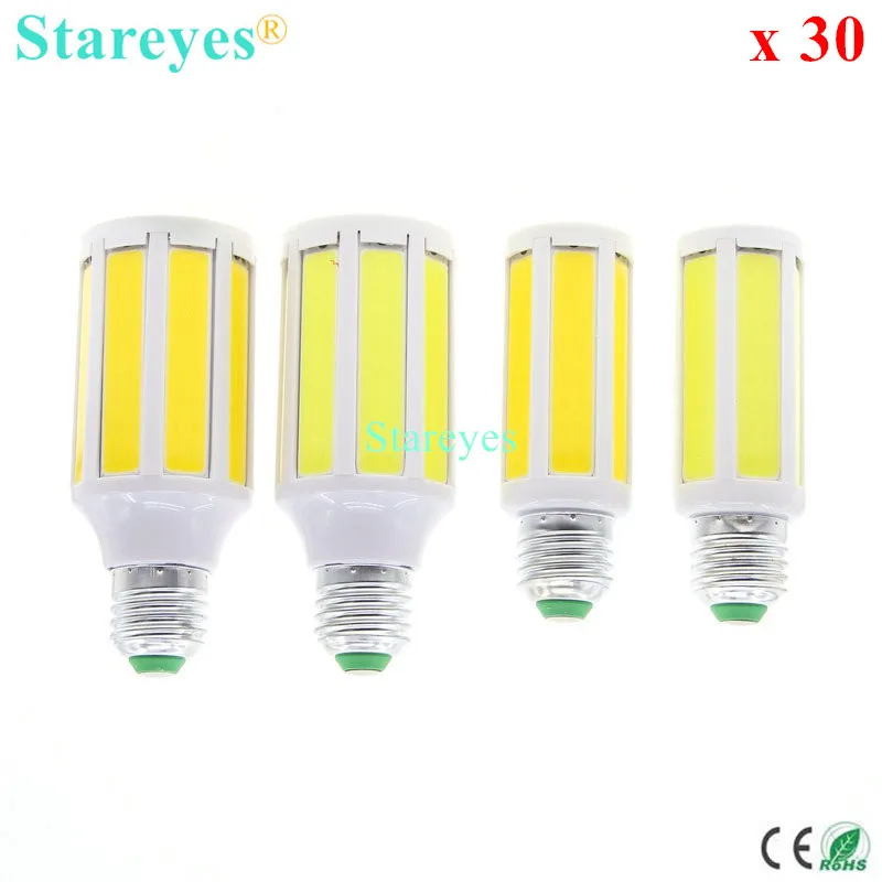 

30 Pieces High Brightness COB Corn Bulb 7W 12W SMD LED Light E27 E14 B22 Home Kitchen LED Lamp downlight droplight lighting