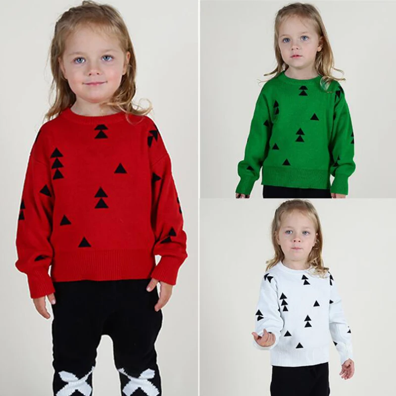 

Baby Girls Sweater Autumn Winter Kids Knitwear Boys Pullover Sweater Christmas Tree Pattern Knitted Sweater Children's Clothing