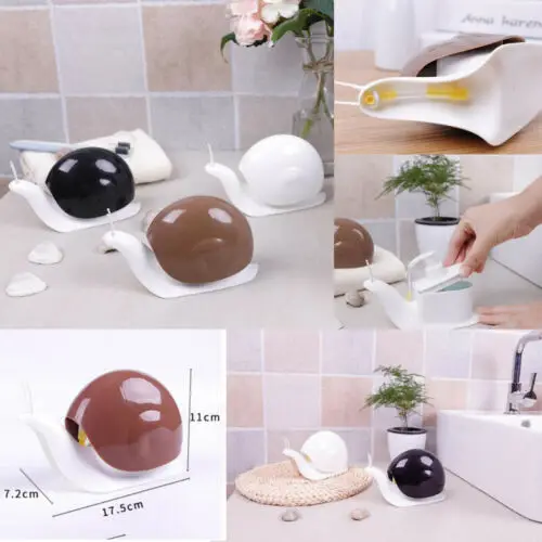 

Bathroom Shower Liquid Soap Dispenser Pump Cartoon Cute Snail Design Storage Box Durable Bathroom Kitchen Dishes