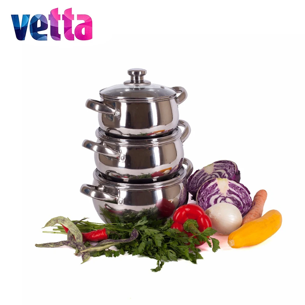 SET pans Vetta 6 pcs PENCILS 1 7 2 4 2 9 WITH COVERS Kitchen