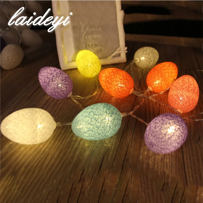 Buy LAIDEYI 1.8M 10Pcs Easter Egg Led Light String