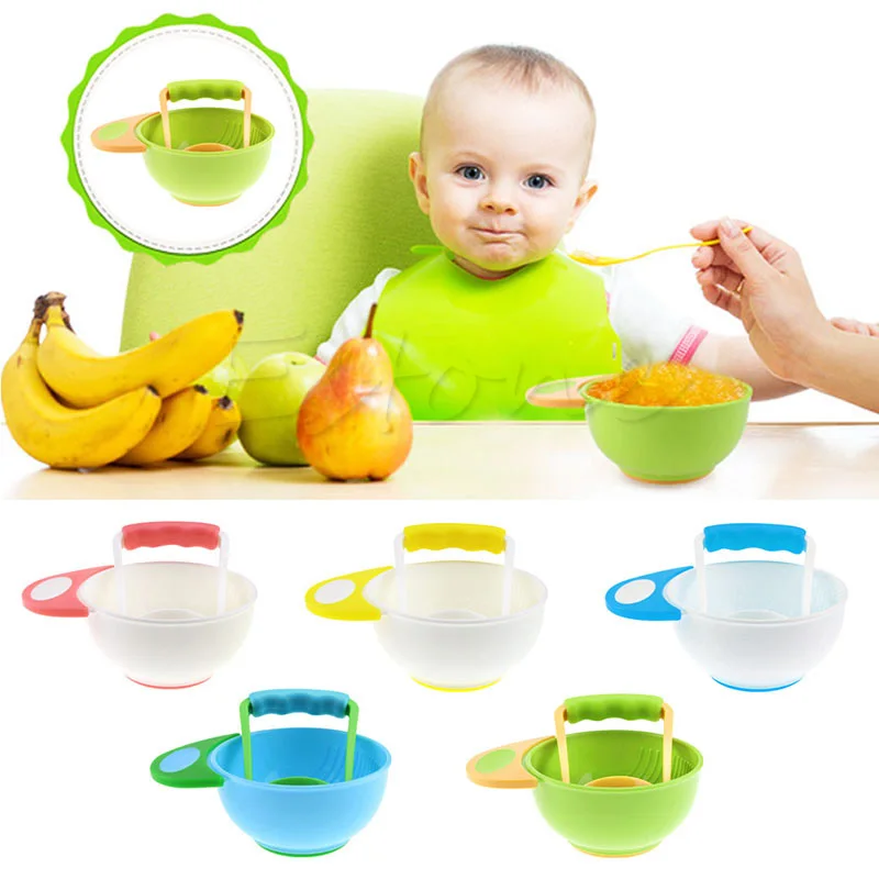 

1Pc Baby Infant Learn Dishes Grinding Bowl Kids Handmade Grinding Food Mill