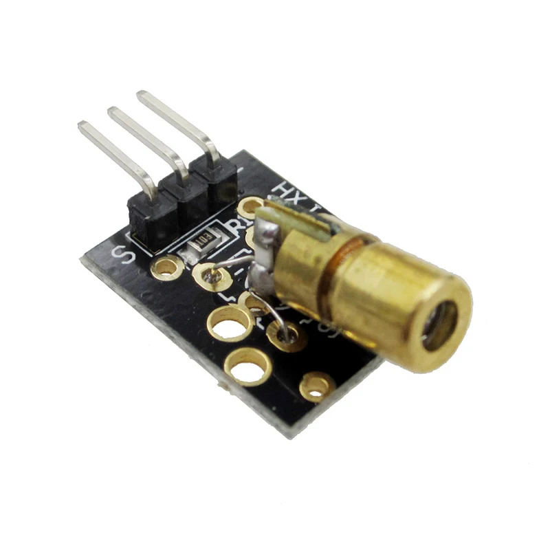 

KY-008 3pin 650nm Red Laser Transmitter Dot Diode Copper Head Module for DIY Kit