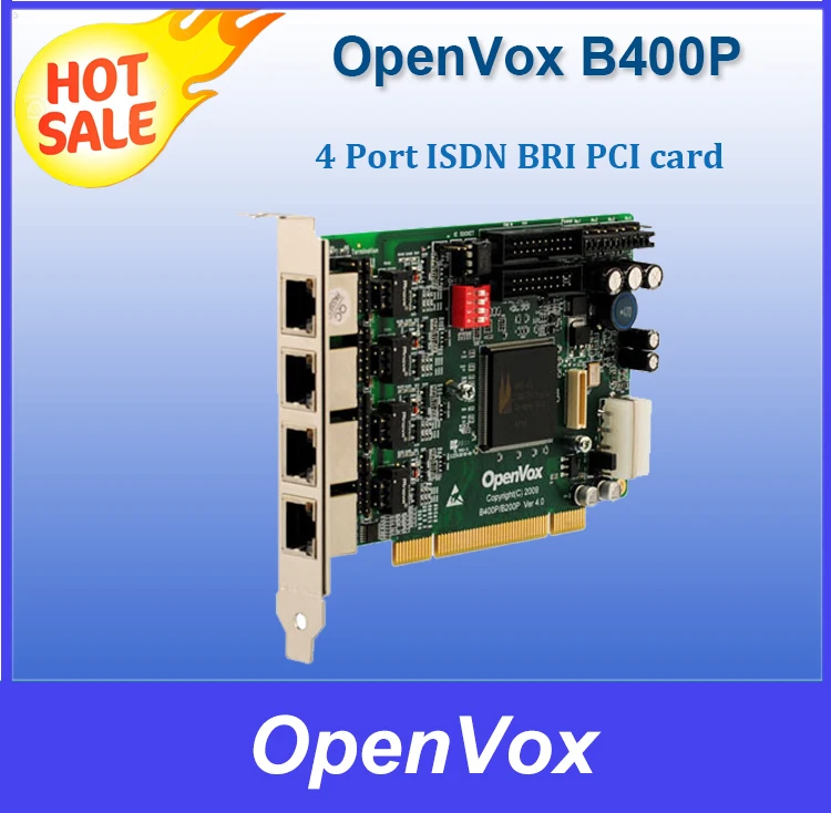 OpenVox B400P -- 4 Port ISDN BRI PCI card ---- for Gateways IP PBX PABX Call Center IVR | Компьютеры и офис