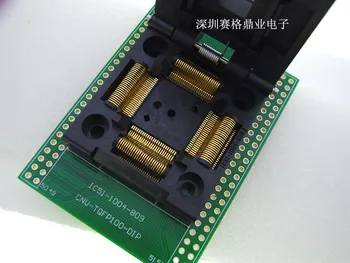 

Original YAMAICHI IC Test Seat IC51-1004-809 Burning Programme QFP100 TQFP100 QFP100/DIP Socket Adapter