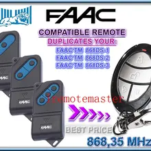 FAAC TM 868DS-1, TM 868DS-2, TM 868DS-3 Замена дистанционного 868 МГц