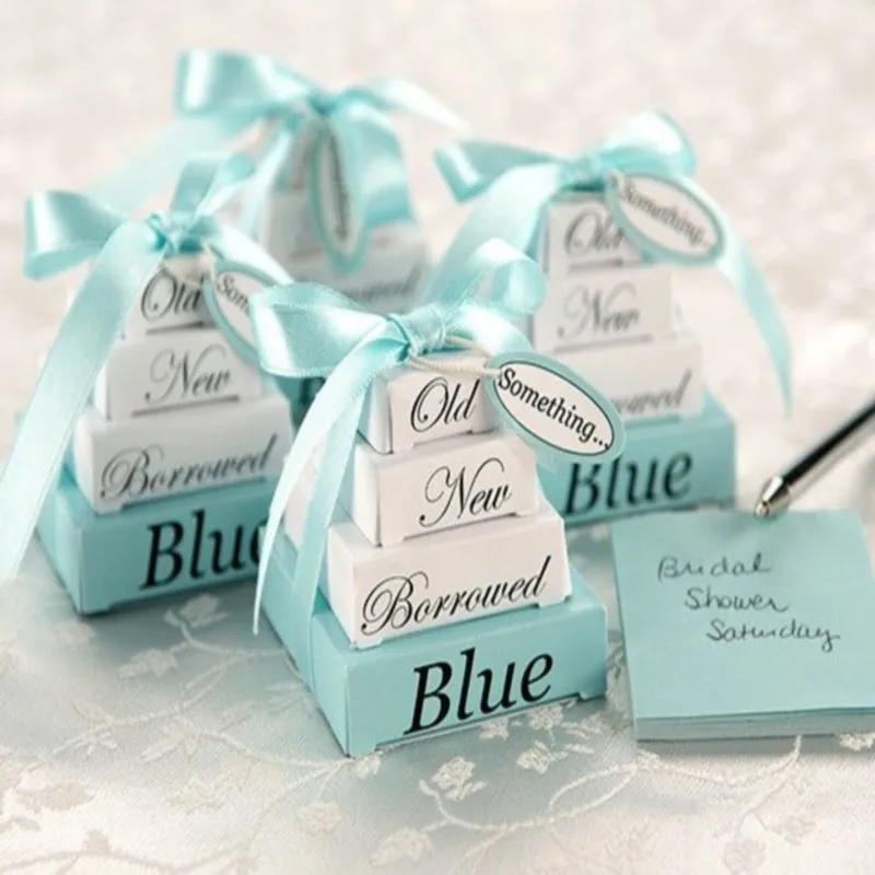 

(10pcs/Lot)FREE SHIPPING+Blue Note Memo Paper Wedding Favors Party Giveaways Gift For Guest