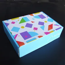 Производство 1000 шт/партия Пользовательские Гофрированные почтовые коробки Полная печать логотип упаковка фрукты конфеты коробка с отдельной вставкой бумаги