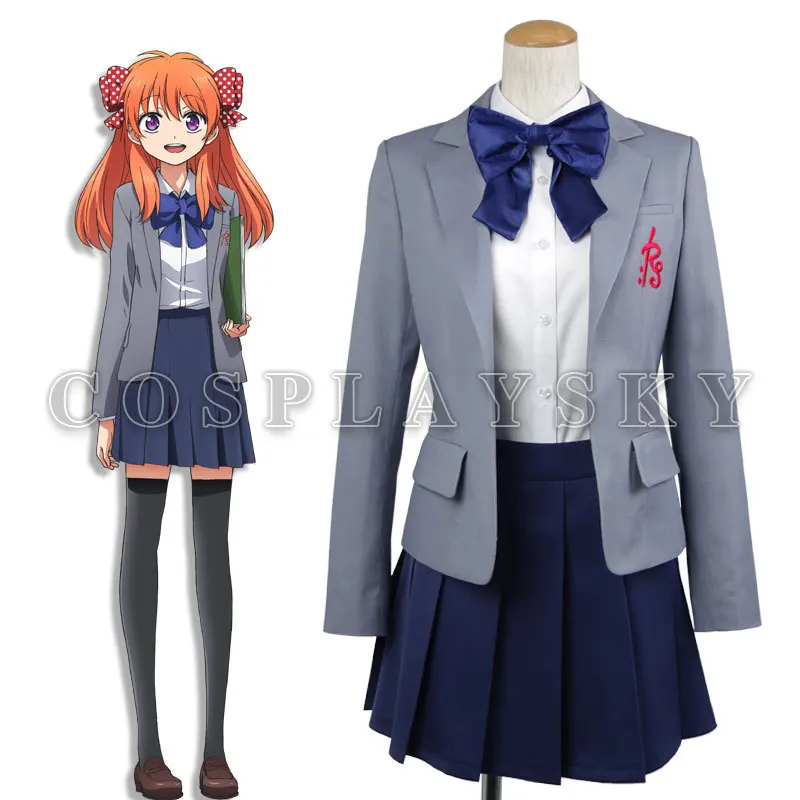 Monthly Girls Nozaki kun Sakura Chiyo School Uniform font b Cosplay b font Costume Woman Dress